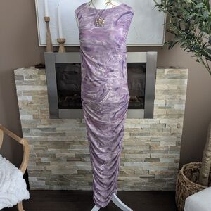 Forever 21 Marble Purple Midi Dress
